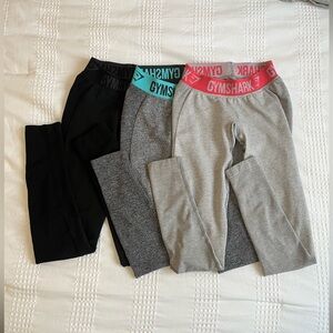 SALE FOR MARIE-JOSEE 
Lot of 3 Gymshark Women’s XS Flex Leggings - activewear